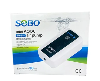 پمپ هوا آکواریوم سوبو مدل sb-318 شارژی
